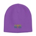 Knit Beanie Cap-Embroidered