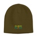Knit Beanie Cap-Embroidered