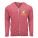 Threadfast Apparel Unisex TriBlend Full-Zip Light Hoodie