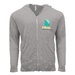 Threadfast Apparel Unisex TriBlend Full-Zip Light Hoodie