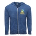 Threadfast Apparel Unisex TriBlend Full-Zip Light Hoodie