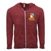 Threadfast Apparel Unisex TriBlend Full-Zip Light Hoodie