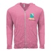 Threadfast Apparel Unisex TriBlend Full-Zip Light Hoodie