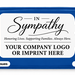 In Sympathy Tissue Packets with Your Custom Imprint