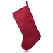 18" Red Snowflake Christmas Stocking with White Trim