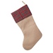 Rustic Santa Christmas Stocking