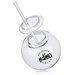 Moran 15 oz Plastic Cocktail Ball with Straw