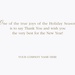 Golden Thanks Holiday Cards