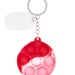Push Pop Bubble Round Fidget Sensory Keychain