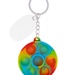 Push Pop Bubble Round Fidget Sensory Keychain