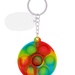 Push Pop Bubble Round Fidget Sensory Keychain