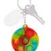 Push Pop Bubble Round Fidget Sensory Keychain