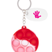 Push Pop Bubble Round Fidget Sensory Keychain
