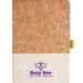 Cork And Heathered Fabric Hardcover Journal 5.5" X 8.25"
