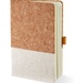 Cork And Heathered Fabric Hardcover Journal 5.5" X 8.25"
