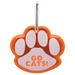 Paw Shaped Reflective Logo Collar Tags