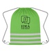 Reflective Safety Drawstring Bag with Custom Imprint