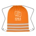 Reflective Safety Drawstring Bag with Custom Imprint