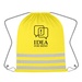 Reflective Safety Drawstring Bag with Custom Imprint