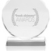 Round Edge Branded Crystal Award