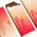 2″x5″ Engraved Chocolate Wrapper Bar