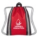 Small Reflective Logo Drawstring Backpacks