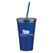Stainless Steel Custom 16 oz. Double Wall Tumbler & Straw