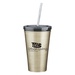 Stainless Steel Custom 16 oz. Double Wall Tumbler & Straw