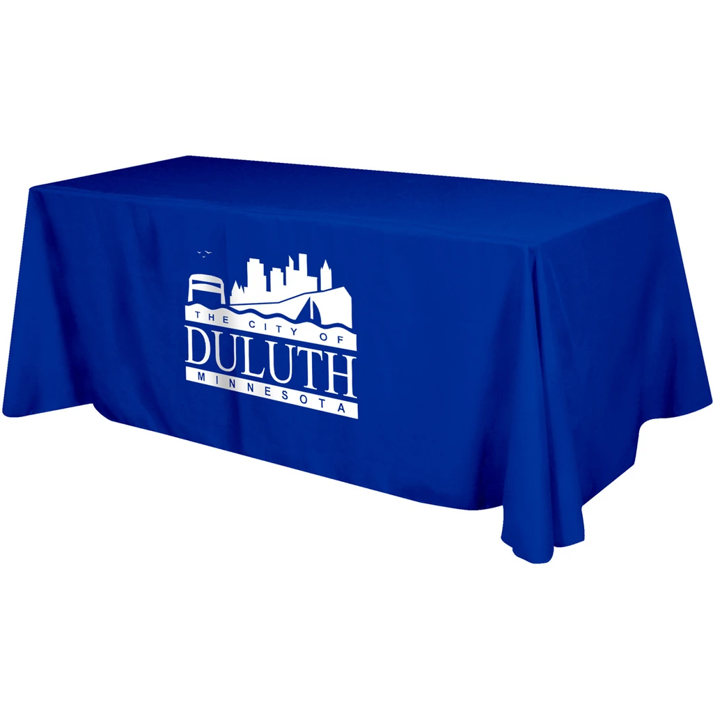 Promotional 8' Polyester 4 Sided Table Cover