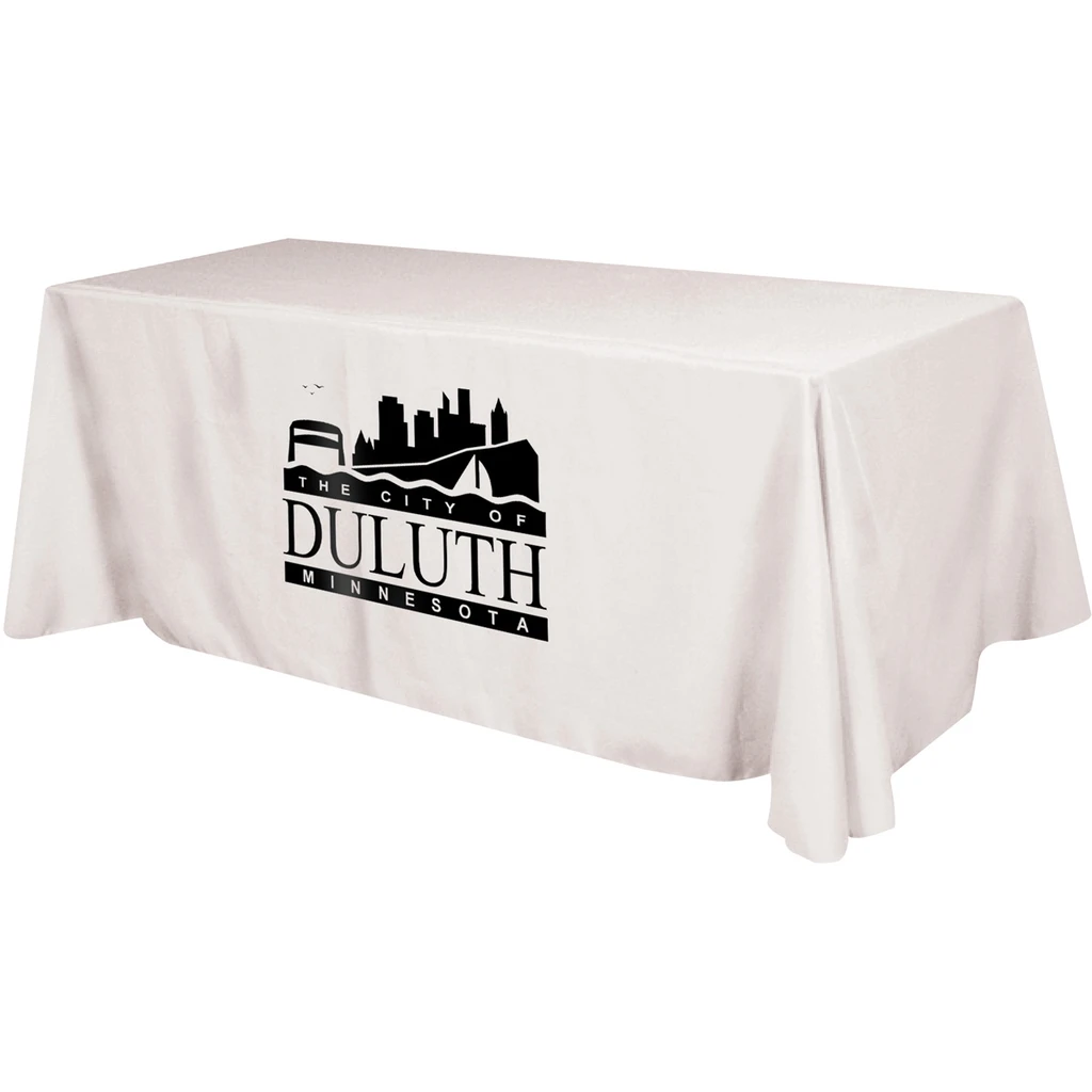 Promotional 8' Polyester 4 Sided Table Cover