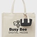 Mini Recycled Cotton Tote Bag with Charm
