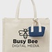 Mini Recycled Cotton Tote Bag with Charm