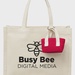 Mini Recycled Cotton Tote Bag with Charm