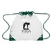 Touchdown Clear Drawstring Backpack with Imprint