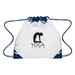 Touchdown Clear Drawstring Backpack with Imprint