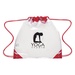 Touchdown Clear Drawstring Backpack with Imprint