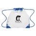 Touchdown Clear Drawstring Backpack with Imprint