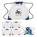 Touchdown Clear Drawstring Backpack with Imprint