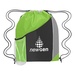 Personalized Tri-Color Drawstring Sports Backpacks