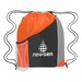 Personalized Tri-Color Drawstring Sports Backpacks