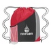 Personalized Tri-Color Drawstring Sports Backpacks