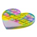 Push Pop Bubble Heart Shape Fidget Sensory Toy