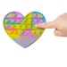 Push Pop Bubble Heart Shape Fidget Sensory Toy