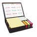 Leatherette Flip-Top Calendar Box with Sticky Sheets