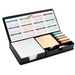 Leatherette Flip-Top Calendar Box with Pen