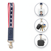USA Patriotic Wrist Strap Keychain