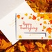 Classic Bright Thanksgiving Leaves Greeting Card