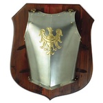 1295 Polish Eagle Chest Armor on Wooden Plate