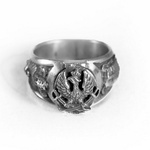 925pf Silver Polish Eagle Ring