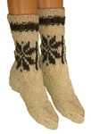 Adult Highlander Wool Socks - Edelweiss, Cream